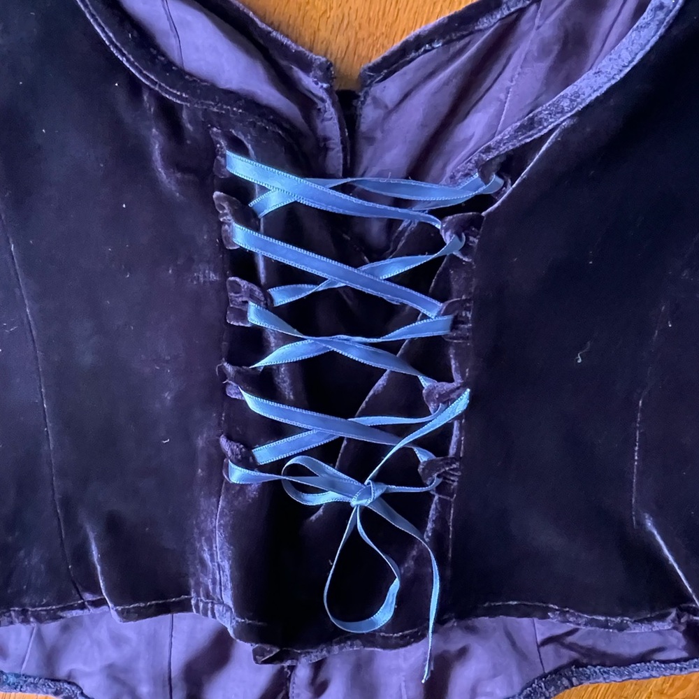 Corrine Sarrut Cropped Velvet Bustier - Picture 16 of 16